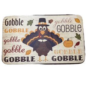 Turkey Gobbling Thanksgiving Home Floor Door Mat Bath Home BATTERY REPAIR